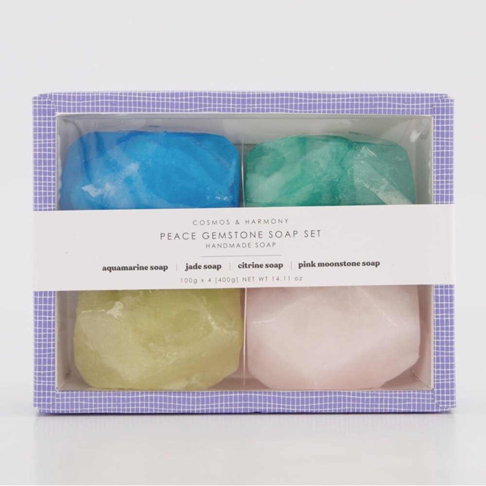 Peace Gemstone Soap Set
